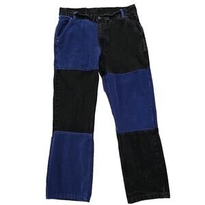 The Ragged Priest Black and Blue Straight Jeans